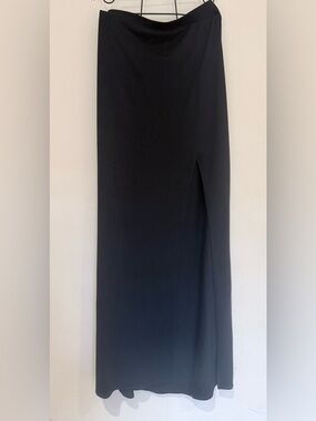 Express Maxi Black Skirt with High Slit Size Medium